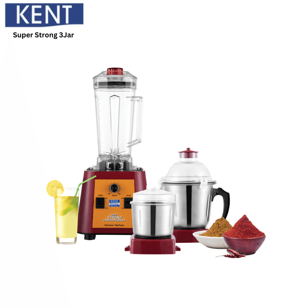 KENT Super Strong 3-Jar Mixer Grinder